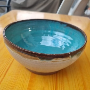 קערת קרמיקה ים כחול